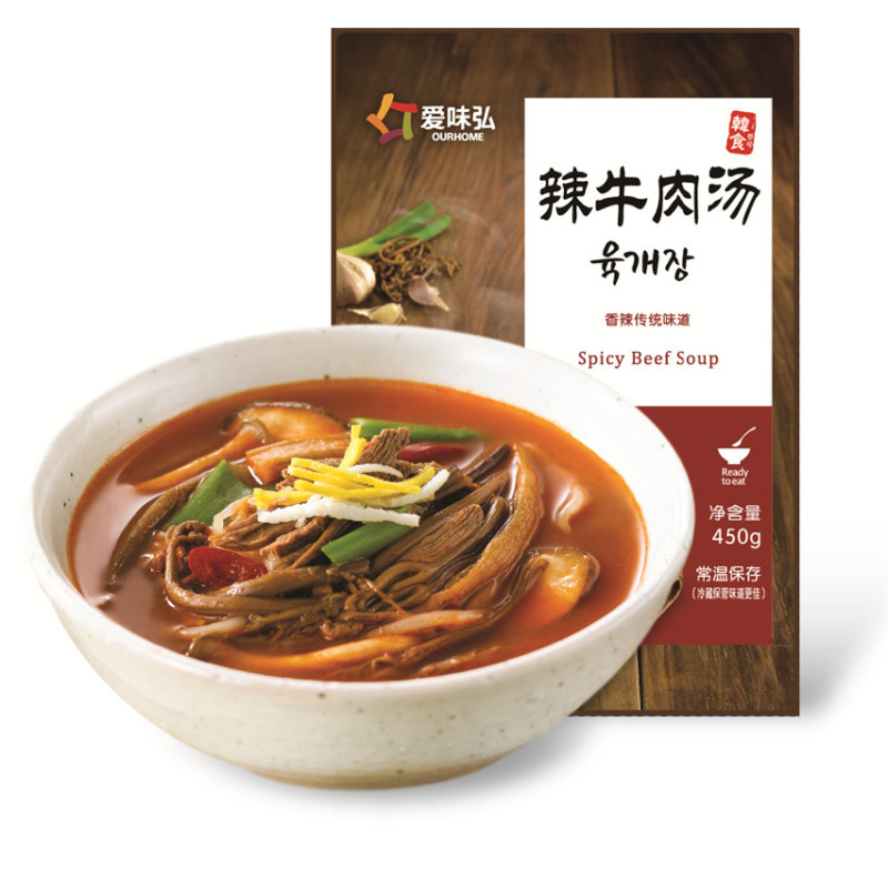 乐采优品 爱味弘 韩国传统参鸡汤 辣牛肉汤 汤类组合