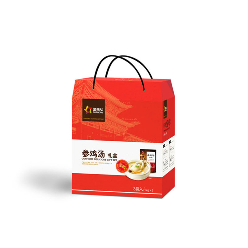 [礼盒装]乐采优品爱味弘韩国传统参鸡汤3只装