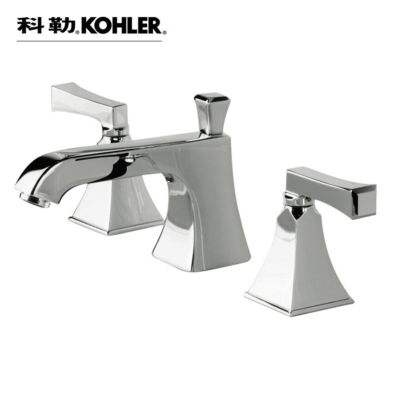 [苏宁自营]科勒梅玛8寸三孔脸盆冷热水龙头(艺术杆型把手)K-454T