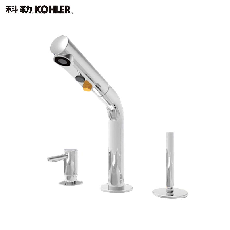 [苏宁自营]科勒希尔维梳洗面盆抽拉式水龙头冷热45758T
