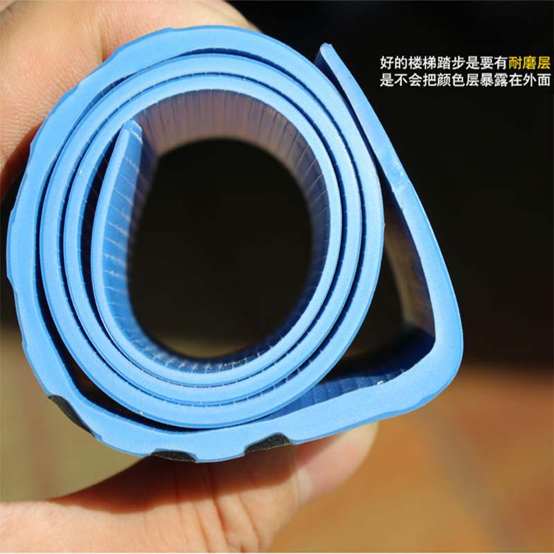 PVC塑料楼梯踏步（草绿色暗条）（10梯起订）长度2260mm×平面宽度280mm×立面高度170mm、5mm厚