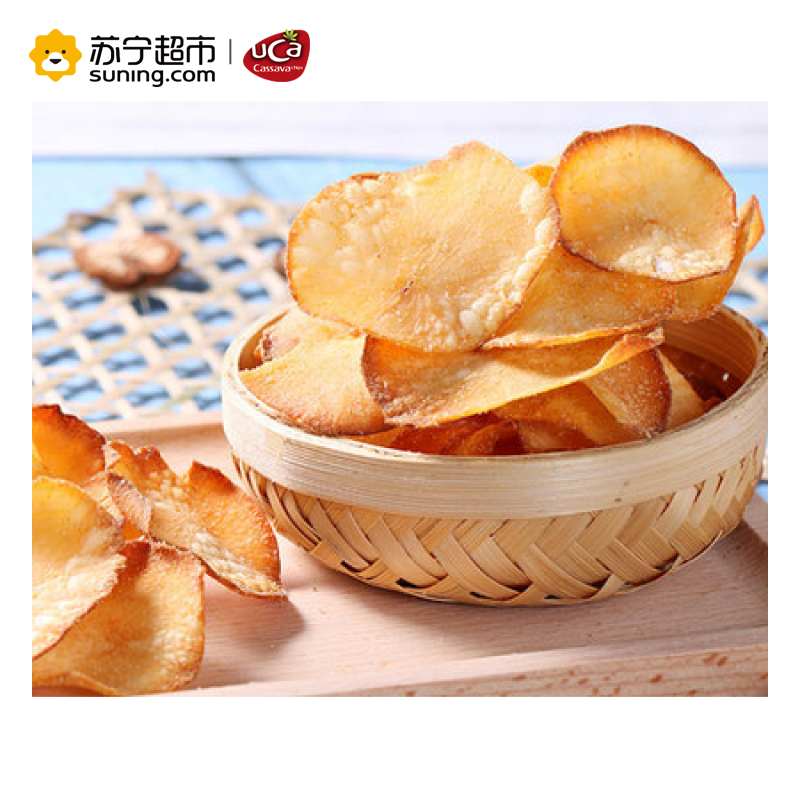 马来西亚薯片进口UCA木薯片原味办公室休闲零食膨化食品60g