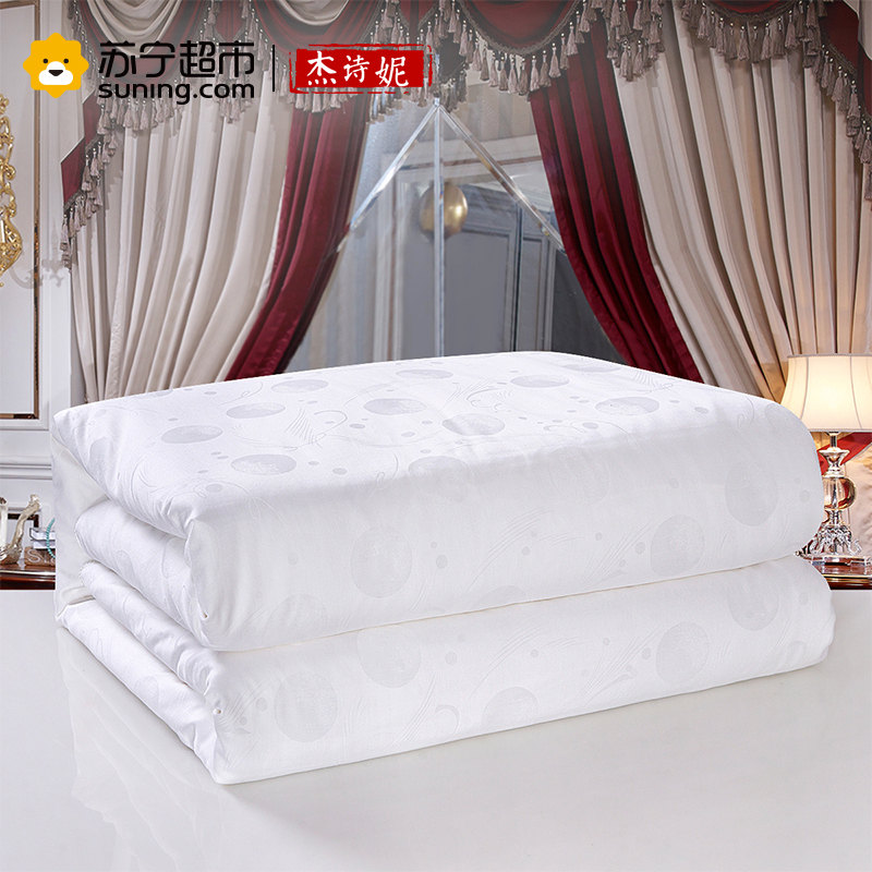 杰诗妮圆点提花蚕丝被