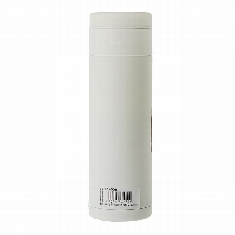 爱慕莎(emsa)保温杯男女316不锈钢真空水杯泡茶杯车载杯420ML 迈利姆白色