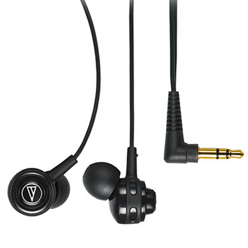 audio-technica/铁三角 ATH-COR150 动圈型 入耳式音乐耳机无线控 耳挂式运动耳机 （黑色）