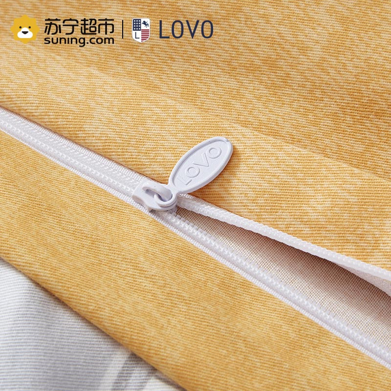 LOVO 罗莱生活出品 磨毛纯棉四件套全棉床品套件床上用品床单被套