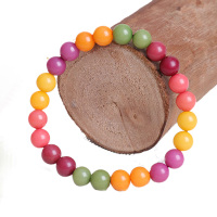 悦木之源 天然彩色菩提根手珠8mm