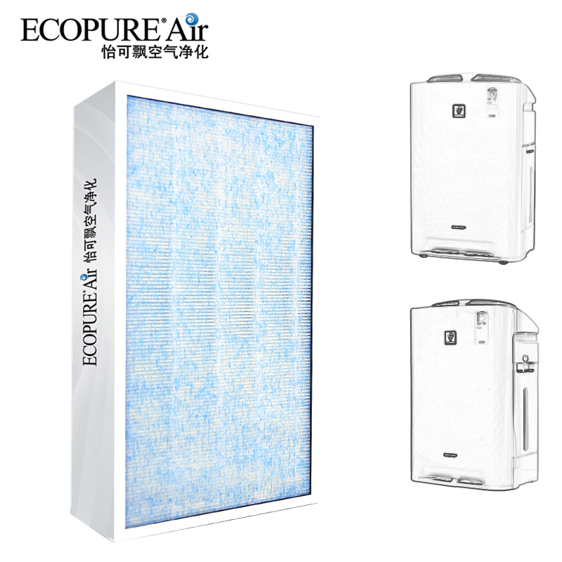 怡可飘(Ecopure)空气净化器滤网配件ECOF-SZ380 进口3M滤纸 除菌 除甲醛 适用夏普KC-BB60-W1