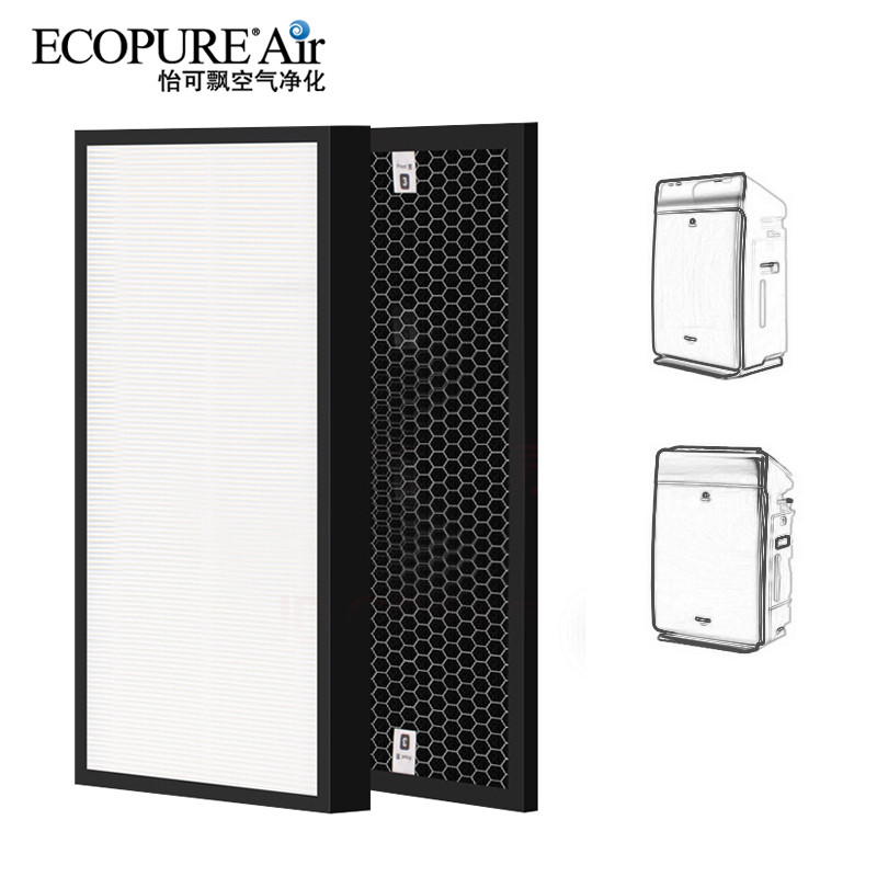 怡可飘(Ecopure)空气净化器滤网配件ECOF-PA70C 进口3M滤纸 除PM2.5 适用松下F-VXG70C-N