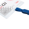 得力(deli)5752 软质PVC证件卡套/工作证/员工牌 横式 50只/盒(蓝色)