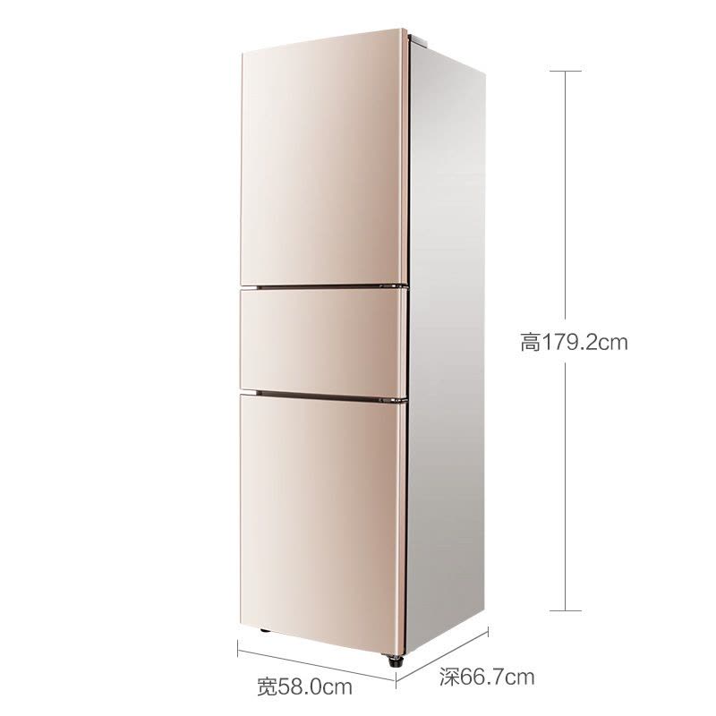 创维(SKYWORTH) W24HP 245L三门变频风冷冰箱 电脑控温 独立三温 内嵌式风道 节能家用(普利金)图片