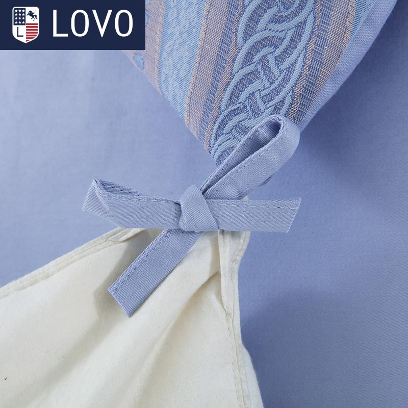 LOVO 罗莱生活出品 纯棉提花四件套全棉床品套件床上用品床单被套