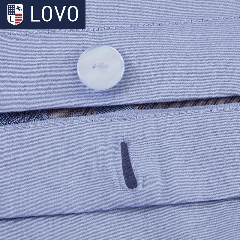 LOVO 罗莱生活出品 纯棉提花四件套全棉床品套件床上用品床单被套