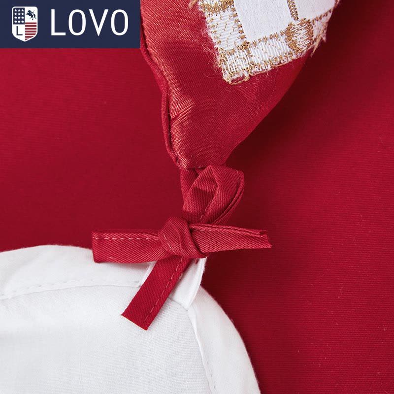 LOVO家纺床上用品 床品套件大提花婚庆六件套图片