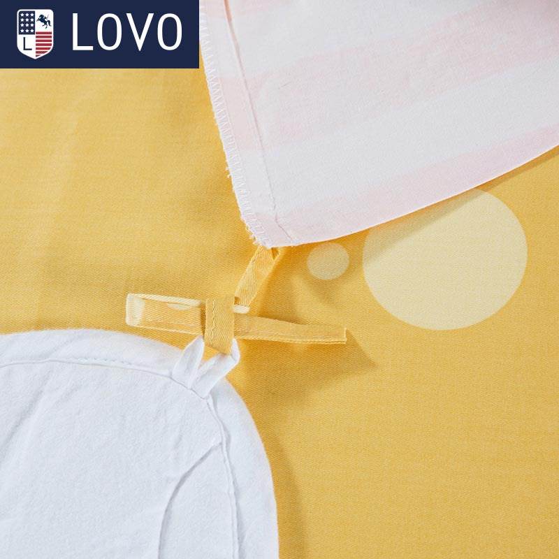 LOVO 罗莱生活出品 纯棉四件套全棉床品套件床上用品床单被套