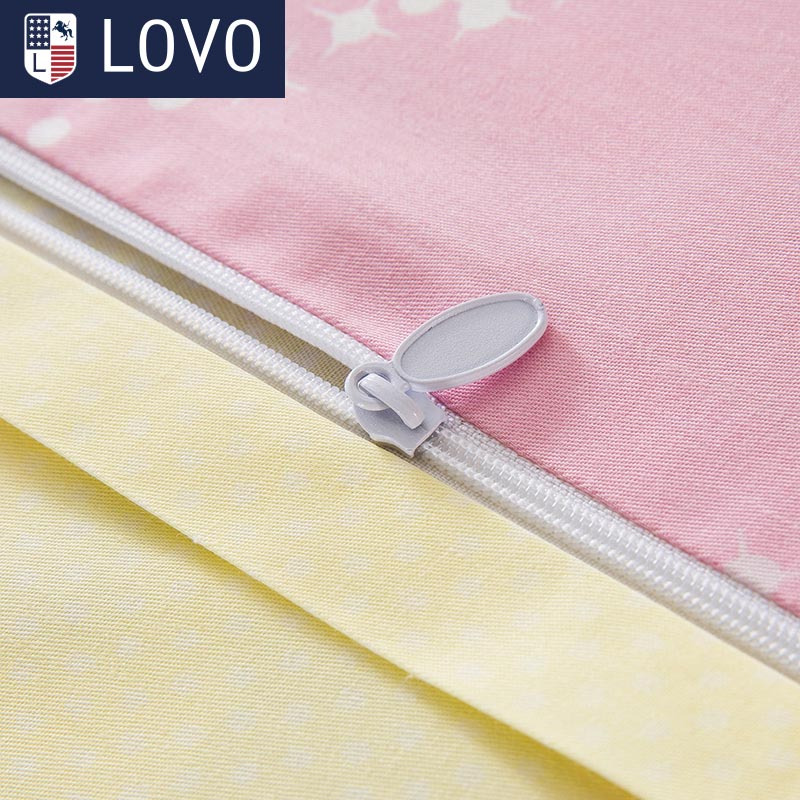 LOVO 罗莱生活出品 纯棉四件套全棉床品套件床上用品床单被套