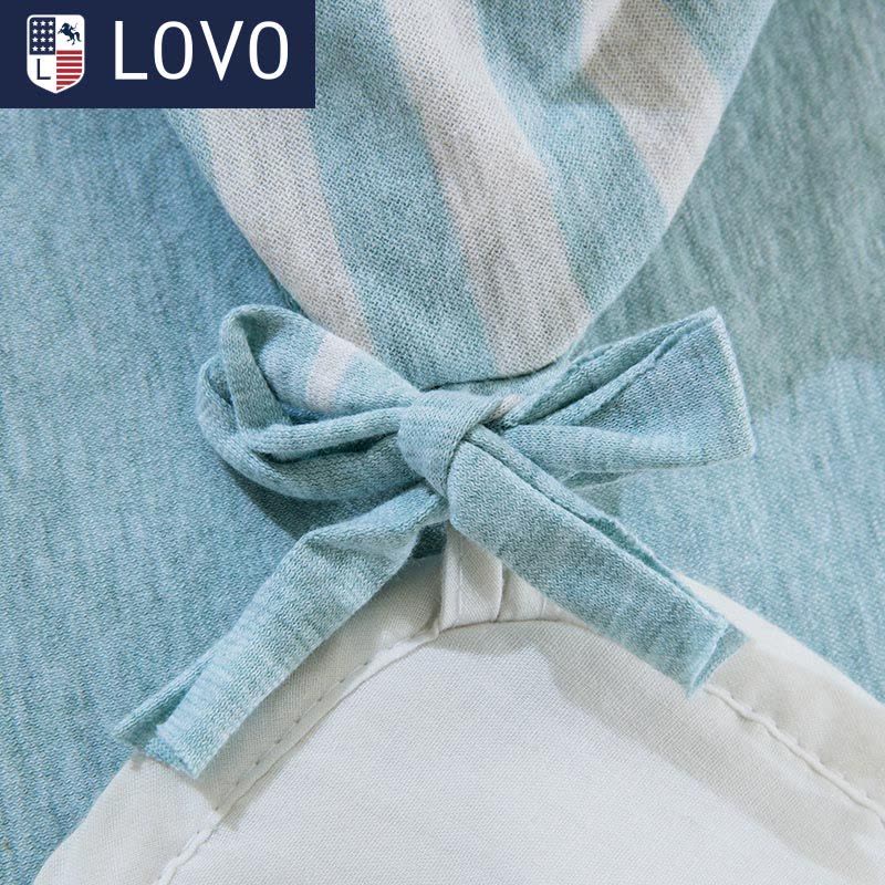 LOVO家纺出品 针织棉四件套床品套件床上用品床单被套图片
