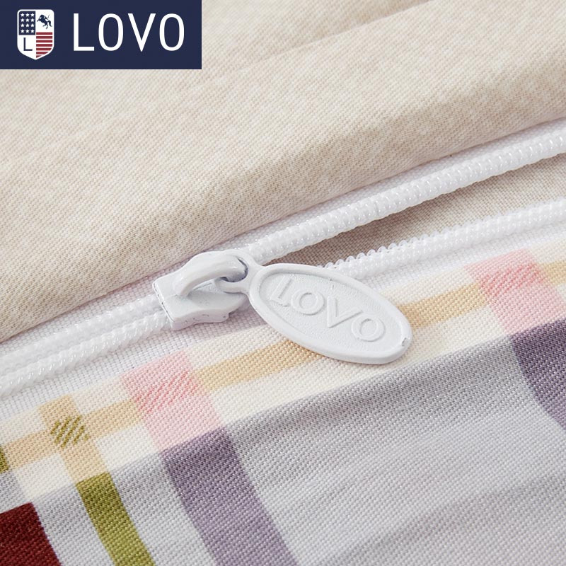 LOVO 罗莱生活出品 纯棉四件套全棉床品套件床上用品床单被套