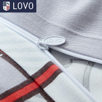 LOVO 罗莱生活出品磨毛 纯棉四件套全棉床品套件床上用品床单被套