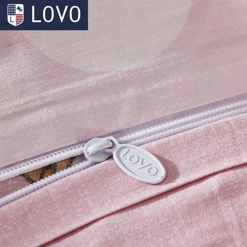 LOVO 罗莱生活出品 纯棉四件套全棉床品套件床上用品床单被套