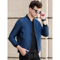 卡帝乐鳄鱼青年男士休闲夹克衫秋季棒球领外套KMT1713