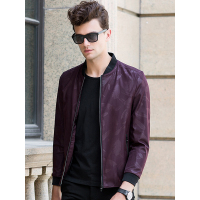 卡帝乐鳄鱼秋季男士简约夹克衫青年印花休闲棒球领外套KMT1709