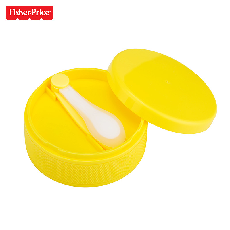 Fisher Price 费雪保宝宝保温饭壶焖烧壶便携便当盒不锈钢内胆 儿童餐具 500ml FP-8613C 黄色
