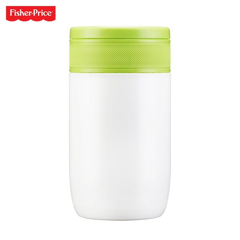Fisher Price 费雪保宝宝保温饭壶焖烧壶便携便当盒不锈钢内胆 儿童餐具 500ml FP-8613D 绿色