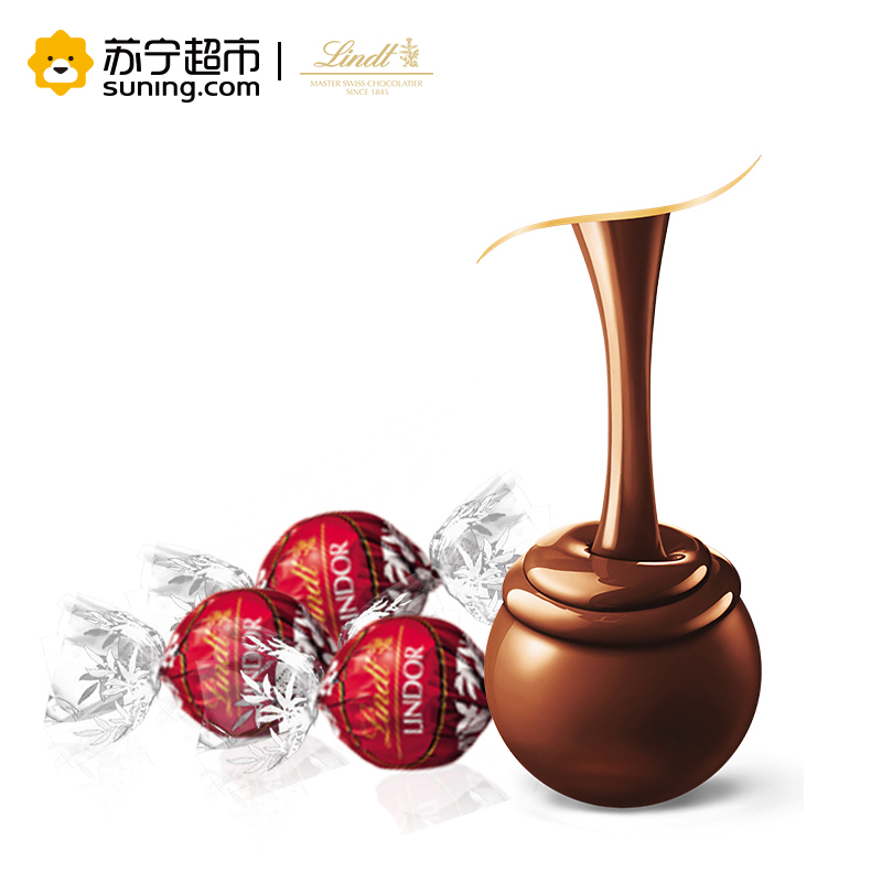 [苏宁超市]Lindt 瑞士莲 软心牛奶巧克力分享装 500g 意大利进口