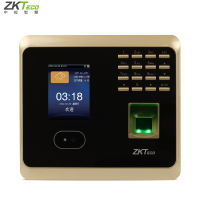 ZKTeco中控智慧UF100 PLUS 金色 人脸考勤机面部指纹考勤机无线wifi网络打卡机