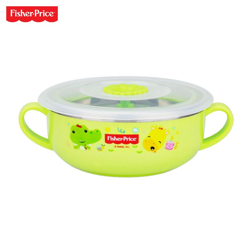 费雪牌(FISHER-PRICE)儿童餐具套装(内含不锈钢碗勺子水杯)FP-8018