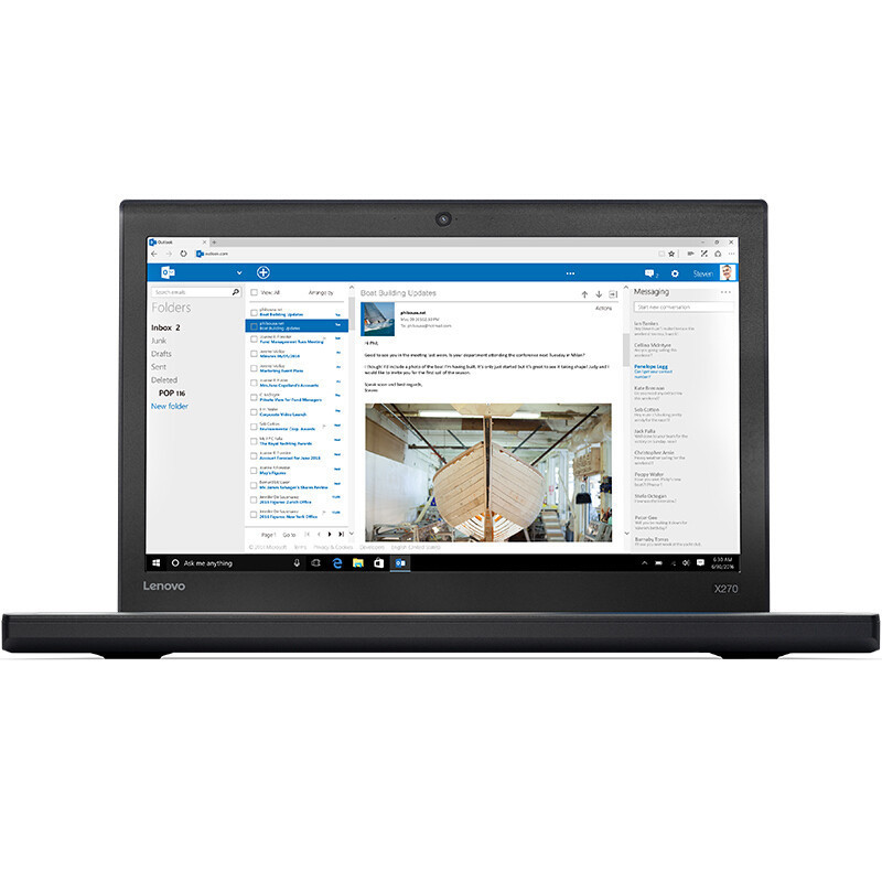 ThinkPad X270-0CCD 12.5英寸轻薄商务办公笔记本电脑(i3-6006U 4G 1TB WIN10)