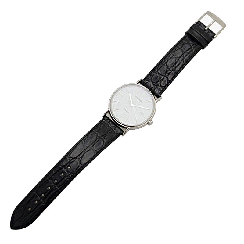 浪琴 LONGINES 瑰丽系列自动机械白色表盘 皮质男表L4.921.4.12.2