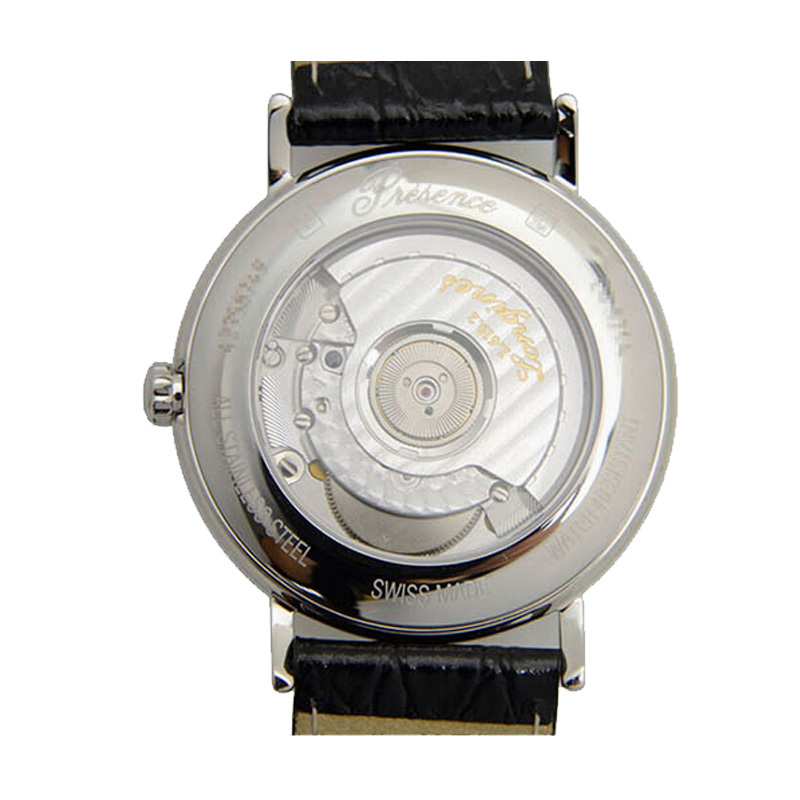 浪琴 LONGINES 瑰丽系列自动机械白色表盘 皮质男表L4.921.4.12.2
