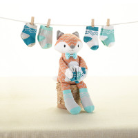 BabyAspen 毛绒狐狸先生给宝宝的针织狐狸和袜子
