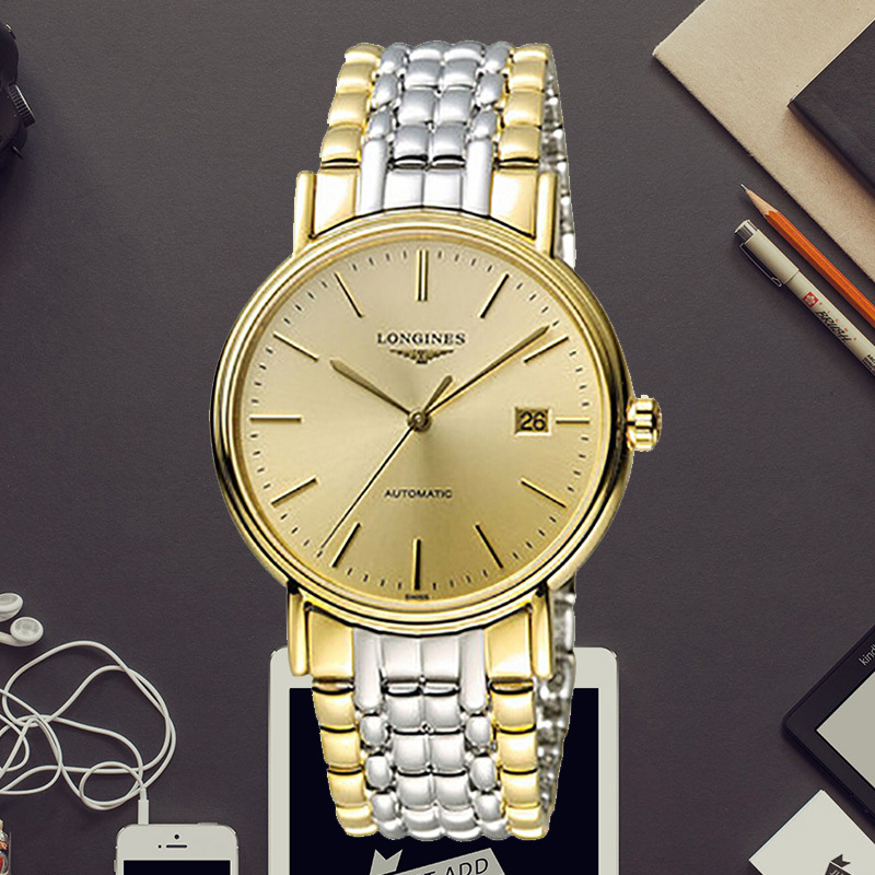 浪琴longines瑰丽系列l49212327机械男表