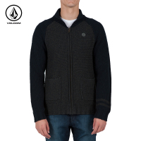 Volcom男士修身针织衫外套加厚毛衣开衫