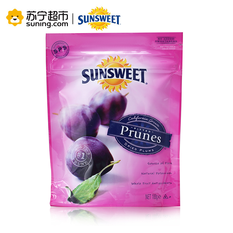 [苏宁超市]日光SUNSWEET 西梅100g袋装 美国进口 蜜饯果干 休闲零食高清大图