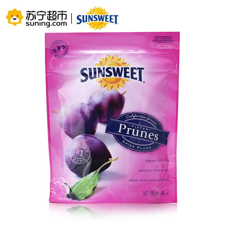 [苏宁超市]日光SUNSWEET 西梅100g袋装 美国进口 蜜饯果干 休闲零食图片