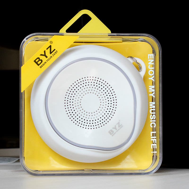 BYZ BTS005家用无线蓝牙4.0音箱重低音炮插卡手机电脑迷你小音响 160HZ-18KHZ 白色图片