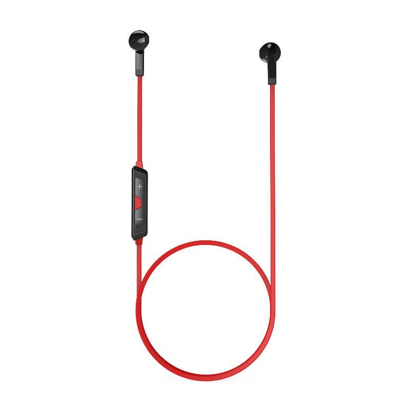 BYZ YS001 运动无线蓝牙入耳式耳机 防汗耳塞 苹果安卓 通用耳机 有线控 黑红色图片