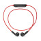 BYZ YS001 运动无线蓝牙入耳式耳机 防汗耳塞 苹果安卓 通用耳机 有线控 黑红色