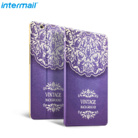 intermail 华为M3保护套 M3平板电脑保护套8.4寸青春版保护套 智能休眠唤醒 PU皮套防摔全包壳 欧美风