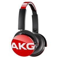 爱科技（AKG）Y50 便携式头戴式耳机 重低音 耳麦线控 立体声手机耳机 HIFI音乐耳机 红色