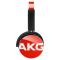 爱科技（AKG）Y50 便携式头戴式耳机 重低音 耳麦线控 立体声手机耳机 HIFI音乐耳机 红色