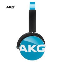 爱科技(AKG)Y50 便携式头戴式耳机 重低音 耳麦线控 立体声手机耳机 HIFI音乐耳机 蓝色