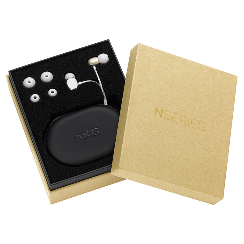 爱科技(AKG)N20C 耳机入耳式 立体声音乐耳机 手机耳机 苹果安卓双系统切换三键耳机 通用女生 重低音 金色