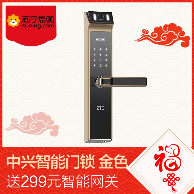 中兴(ZTE)HL636智能门锁防盗门大门木门别墅家用指纹密码磁卡电子锁远程手机app