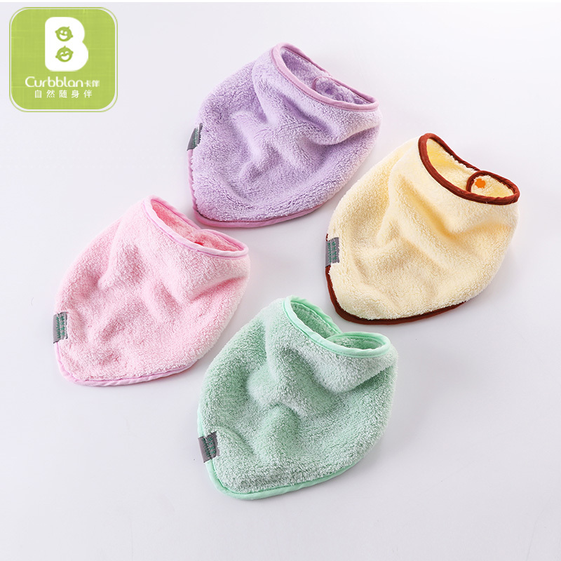 卡伴Curbblan婴儿三角巾宝宝口水巾按扣头巾1-2岁围嘴婴儿用品22*42cm