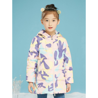 千仞岗2017秋冬新品童装羽绒服中长款连帽女童羽绒服219850